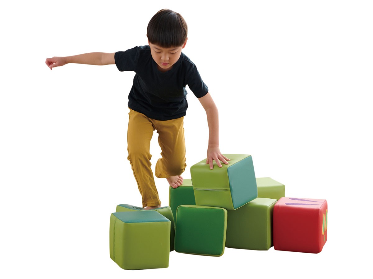 Hagu はらぺこあおむし / ハグ はらぺこあおむし キューブクッション 5個セット （キッズ家具・ベビー用品 > キッズスペース） 7