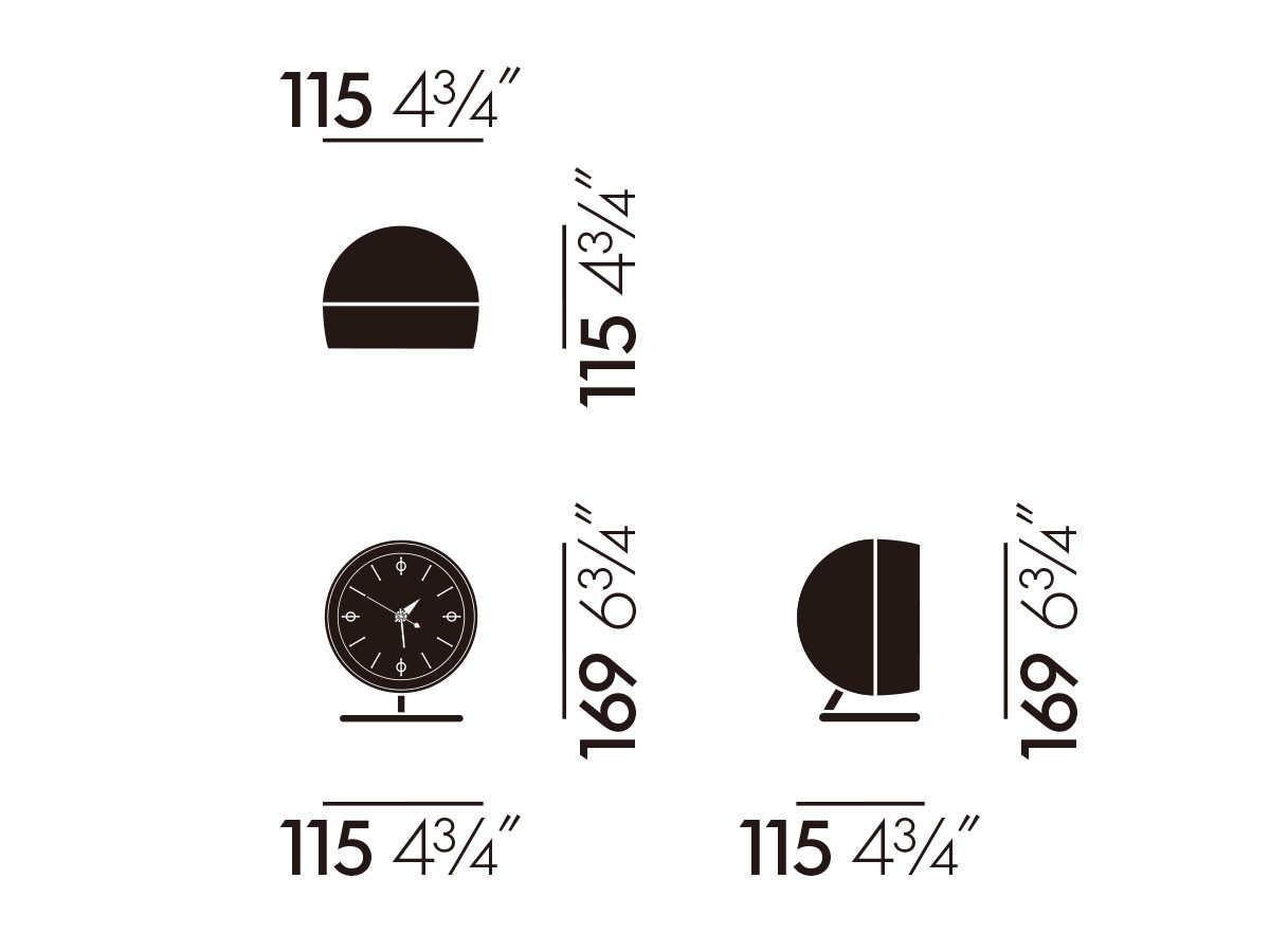 Vitra Desk Clocks Chronopak / ヴィトラ デスク クロック クロノ