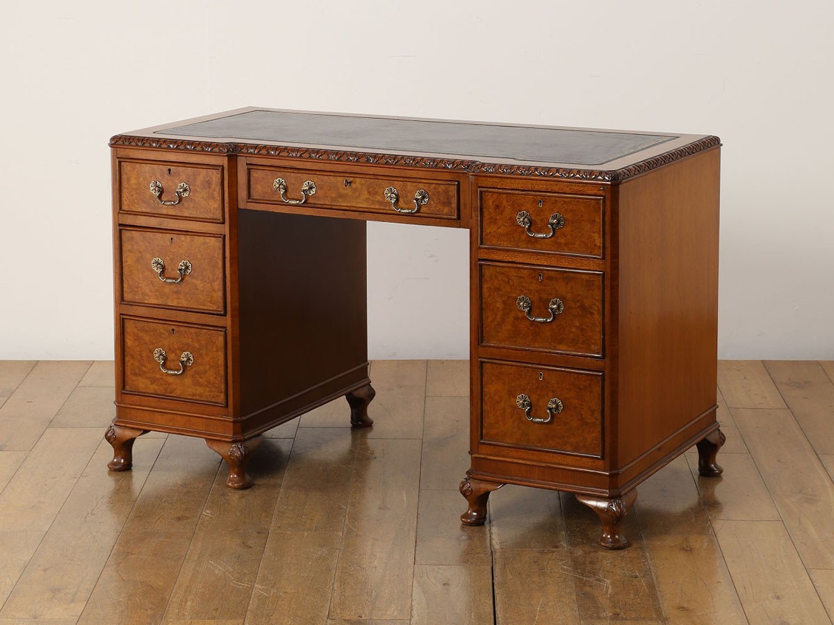 Lloyd's Antiques&nbsp;Real Antique
Leather Top Desk