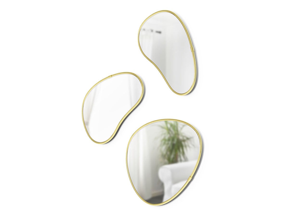 Umbra Hubba Pebble Mirror Set of 3 / アンブラ フーバ ぺブル ミラー ...