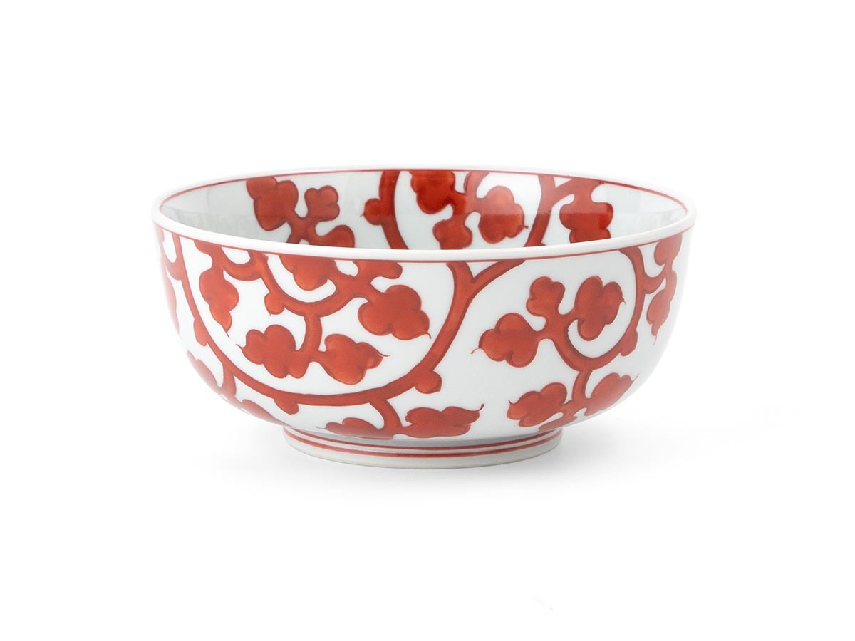源右衛門窯 赤絵唐草文 麺鉢 / げんえもんがま 赤絵唐草文 麺鉢 (食器・テーブルウェア > お椀・ボウル) 1