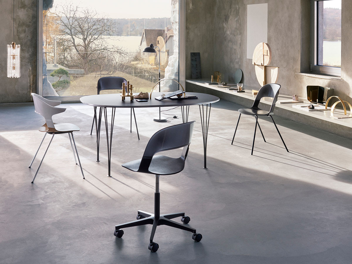 FRITZ HANSEN PAIR / フリッツ・ハンセン ペアチェア
アーム付き 4本脚 BH30 （チェア・椅子 > ダイニングチェア） 5