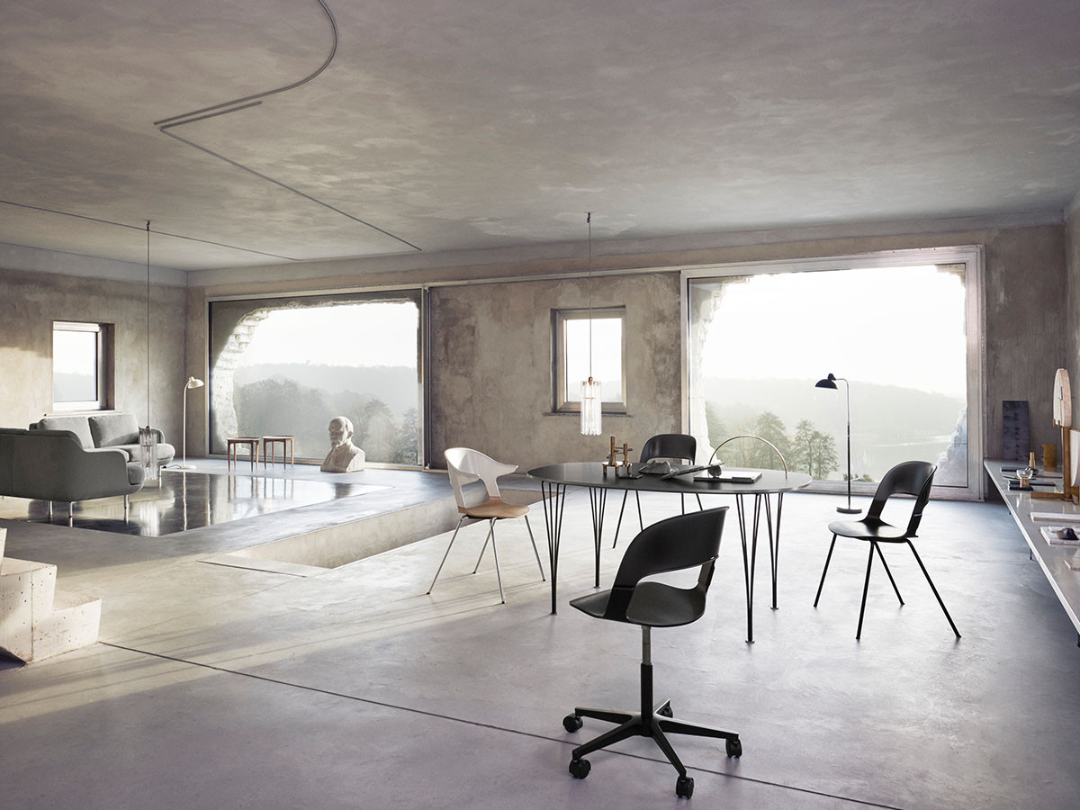 FRITZ HANSEN PAIR / フリッツ・ハンセン ペアチェア
アーム付き 4本脚 BH30 （チェア・椅子 > ダイニングチェア） 6