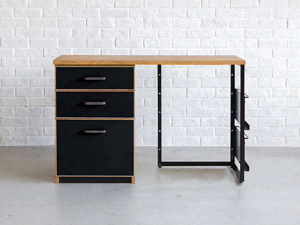 Easy Life JEAN DESK / イージーライフ ジーン デスク 幅110cm（ブラック袖） （デスク・机 > デスク・パソコンデスク・袖机） 7