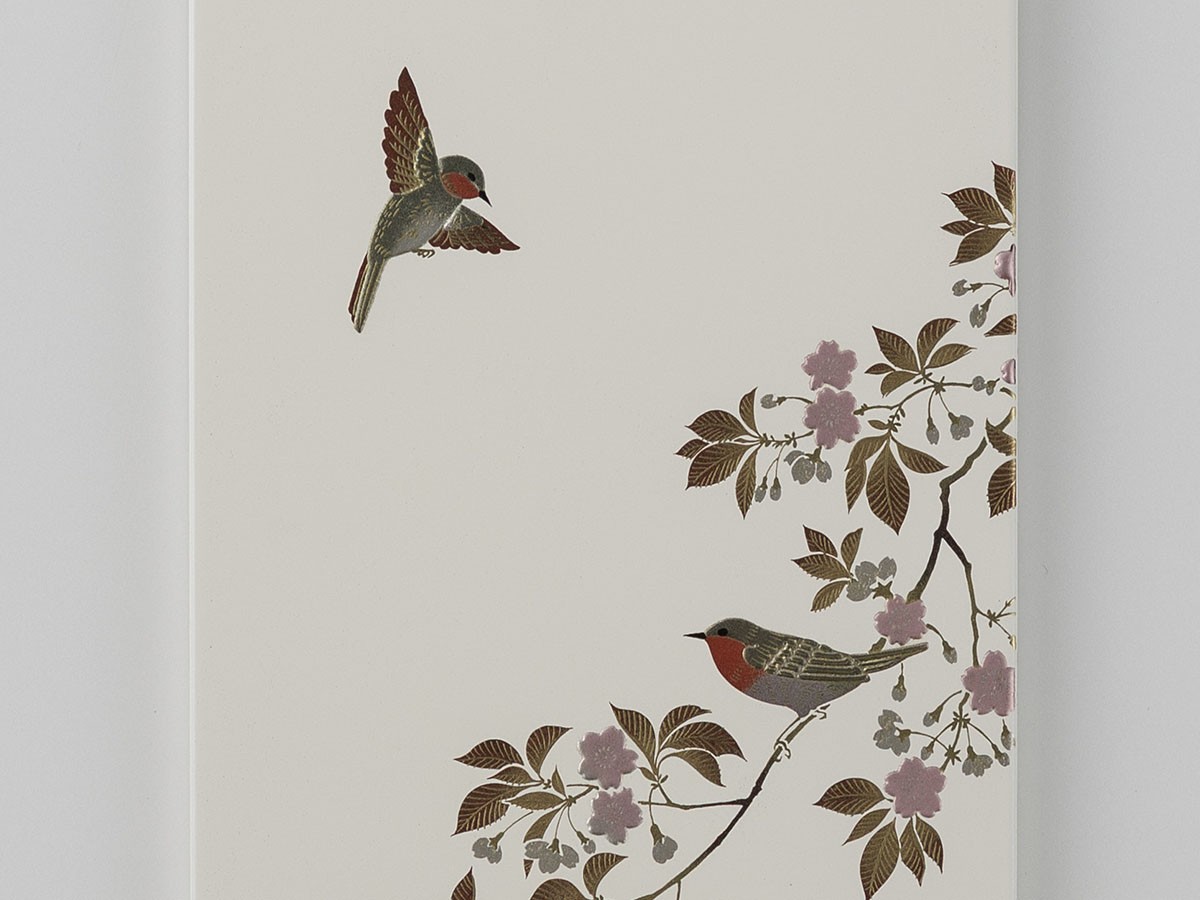 箔一 花見鳥 アートパネル 白 / はくいち 花見鳥 アートパネル 白 S （アート・オブジェ > ウォールアート・アートパネル） 6