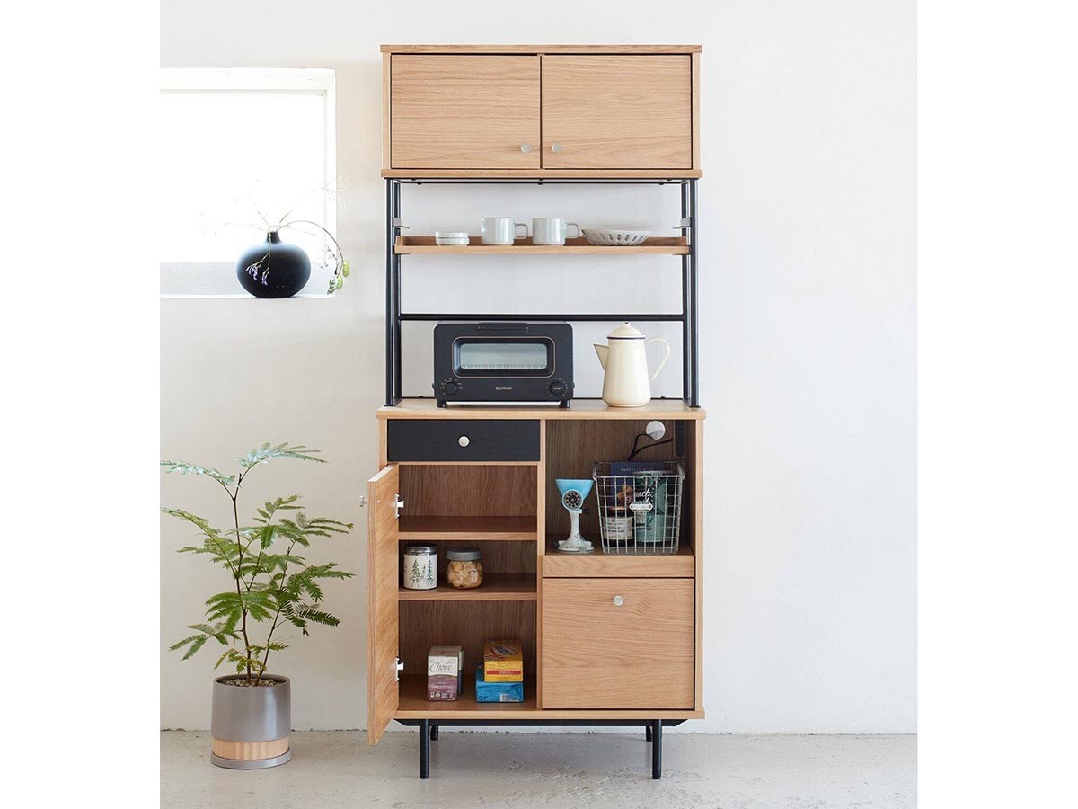 JOURNAL STANDARD FURNITURE HABITAT KITCHEN BOARD S / ジャーナルスタンダードファニチャー ハビタ キッチンボード S （キッチン収納・食器棚 > キッチンボード・カップボード・レンジ台） 7