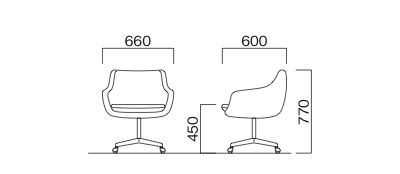 SWITCH Cosmic Chair Caster Type / スウィッチ コスミックチェア キャスタータイプ（モザイク）