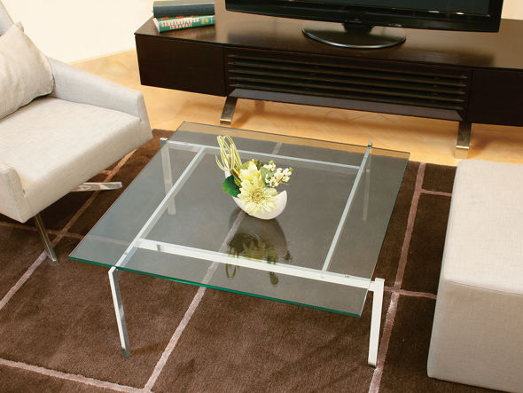 GLASS LIVING TABLE W85 / ガラスリビングテーブル 幅85cm m77170 （テーブル > ローテーブル・リビングテーブル・座卓） 2
