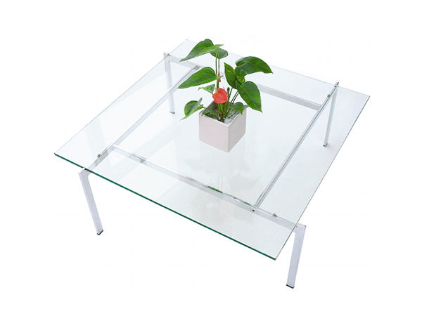 GLASS LIVING TABLE W85 / ガラスリビングテーブル 幅85cm m77170 （テーブル > ローテーブル・リビングテーブル・座卓） 1