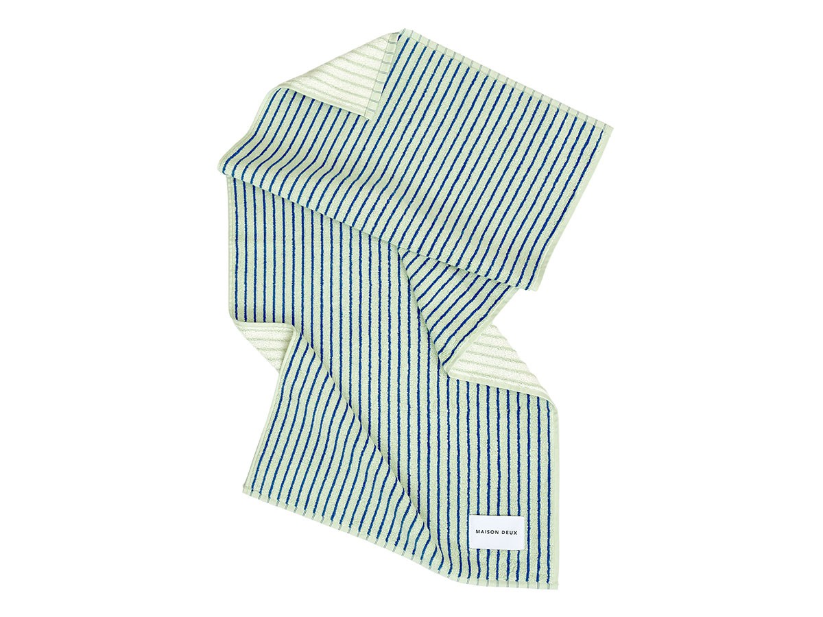 MAISON DEUX&nbsp;Dual Stripe Face Towel