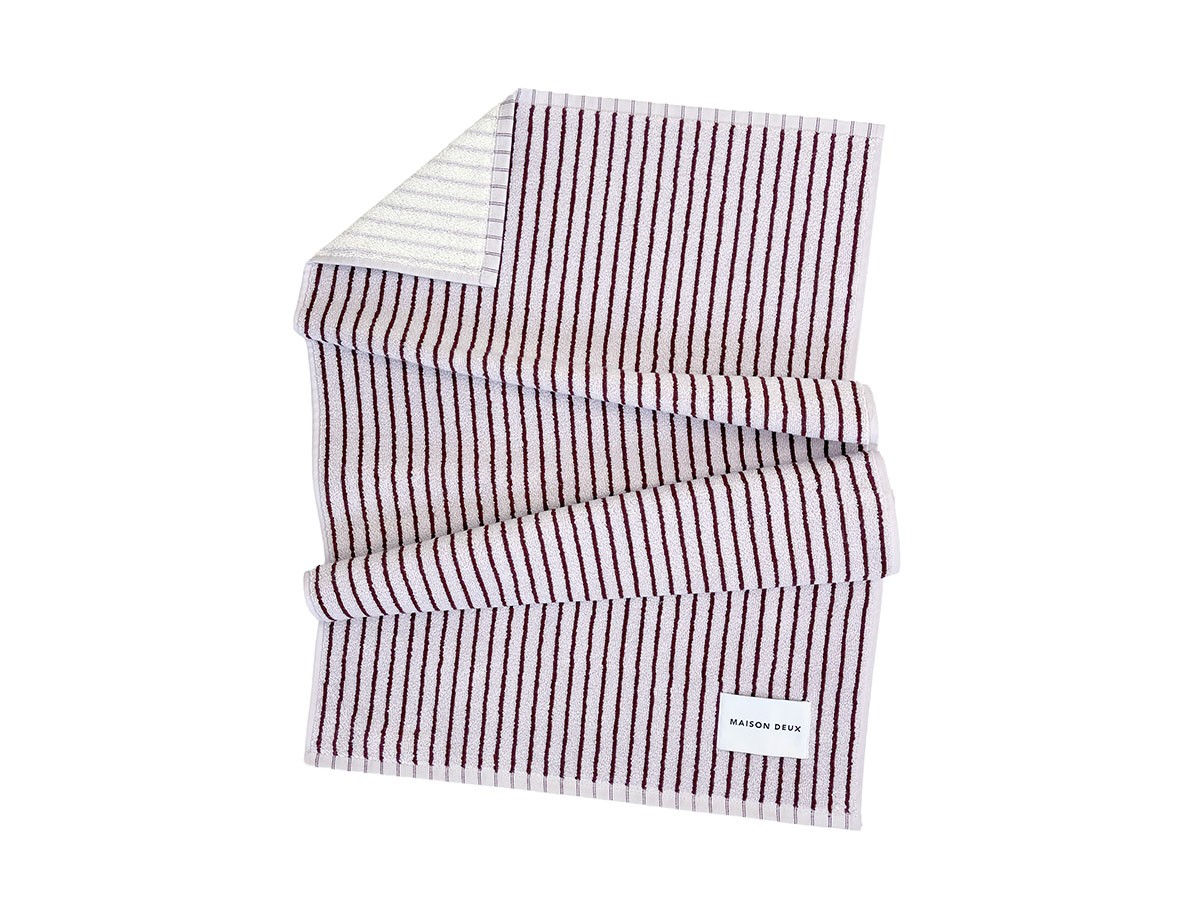 MAISON DEUX&nbsp;Dual Stripe Face Towel