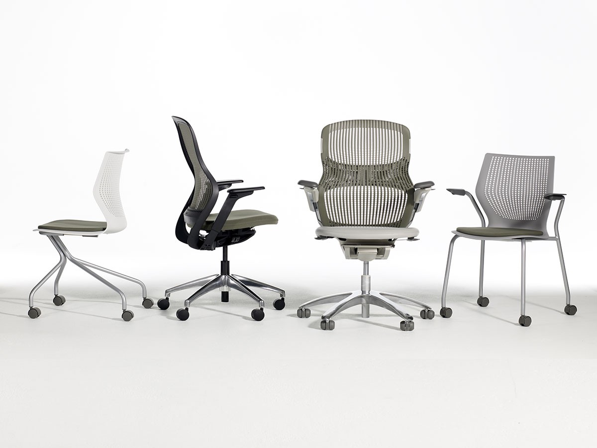 Knoll Office MultiGeneration Chair / ノルオフィス マルチジェネレーション チェア
スタッキングベース 固定肘 キャスター脚 （チェア・椅子 > オフィスチェア・デスクチェア） 21