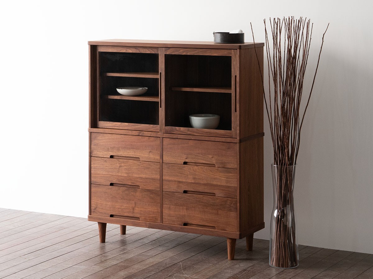 松井木工 Fennel GRASS CHEST 2D / まついもっこう フェンネル ガラスチェスト 2ドア （収納家具 > キャビネット） 3
