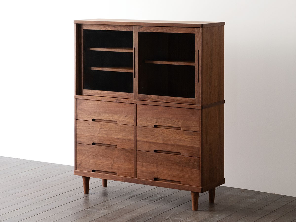 松井木工 Fennel GRASS CHEST 2D / まついもっこう フェンネル ガラスチェスト 2ドア （収納家具 > キャビネット） 4