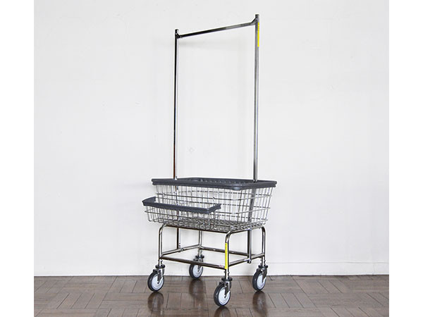 PACIFIC FURNITURE SERVICE LAUNDRY CART DOUBLE POLE / パシフィック 