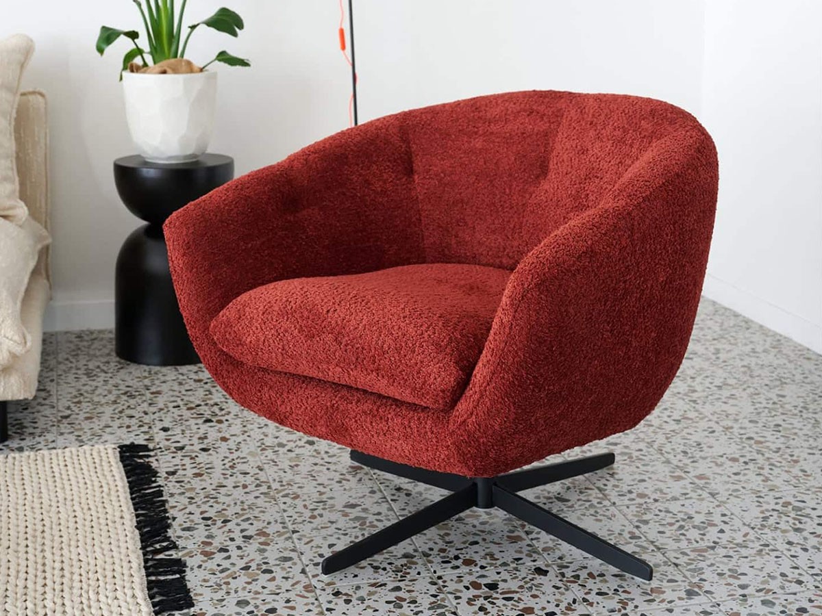 JOURNAL STANDARD FURNITURE MORROW LOUNGE CHAIR / ジャーナルスタンダードファニチャー モロー ラウンジチェア（ワイン） （チェア・椅子 > ラウンジチェア） 3