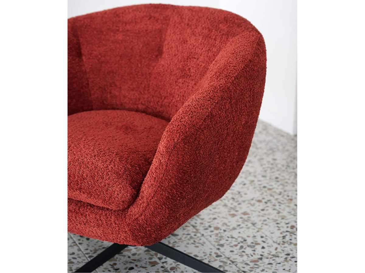 JOURNAL STANDARD FURNITURE MORROW LOUNGE CHAIR / ジャーナルスタンダードファニチャー モロー ラウンジチェア（ワイン） （チェア・椅子 > ラウンジチェア） 4