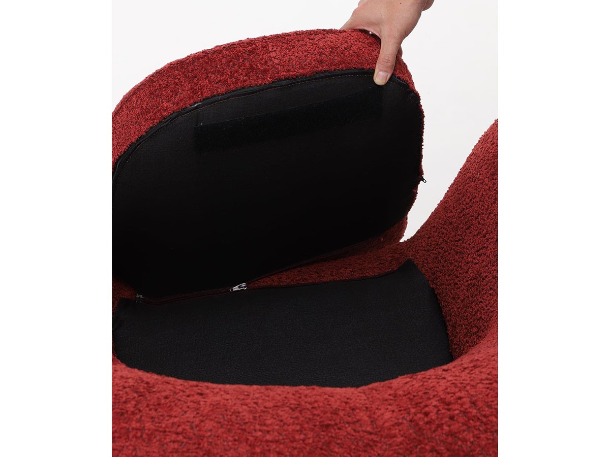 JOURNAL STANDARD FURNITURE MORROW LOUNGE CHAIR / ジャーナルスタンダードファニチャー モロー ラウンジチェア（ワイン） （チェア・椅子 > ラウンジチェア） 9