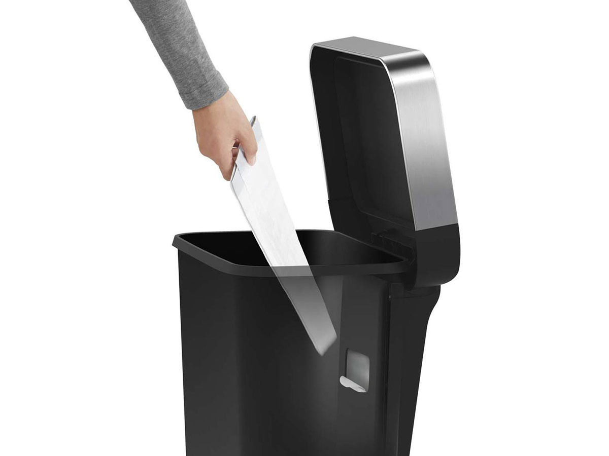 simplehuman STEP CAN / シンプルヒューマン ステップカン
レクタンギュラー ステップダストボックス ライナーポケット付 45L プラスチック （ごみ箱・玄関小物 > ごみ箱・ダストボックス） 13