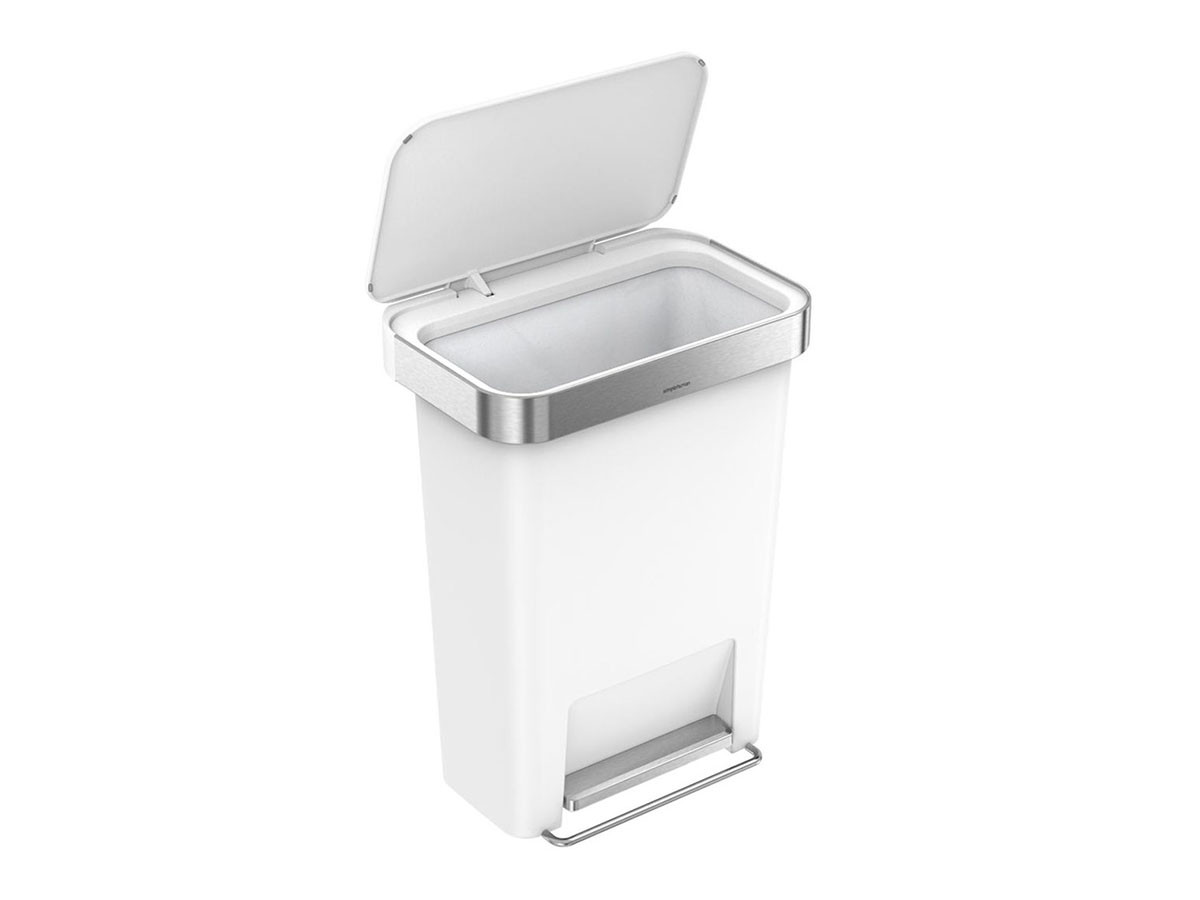 simplehuman STEP CAN / シンプルヒューマン ステップカン
レクタンギュラー ステップダストボックス ライナーポケット付 45L プラスチック （ごみ箱・玄関小物 > ごみ箱・ダストボックス） 8