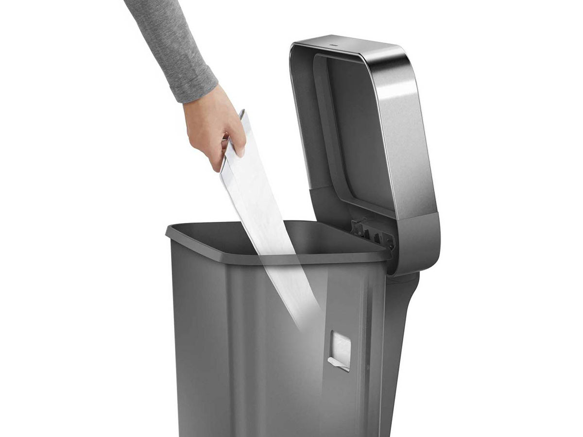 simplehuman STEP CAN / シンプルヒューマン ステップカン
レクタンギュラー ステップダストボックス ライナーポケット付 45L プラスチック （ごみ箱・玄関小物 > ごみ箱・ダストボックス） 18