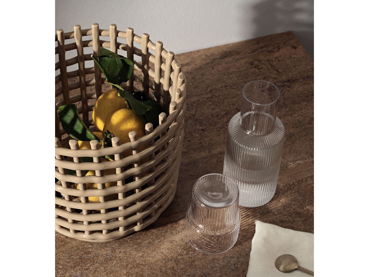 ferm LIVING Ceramic Basket L / ファームリビング セラミック 