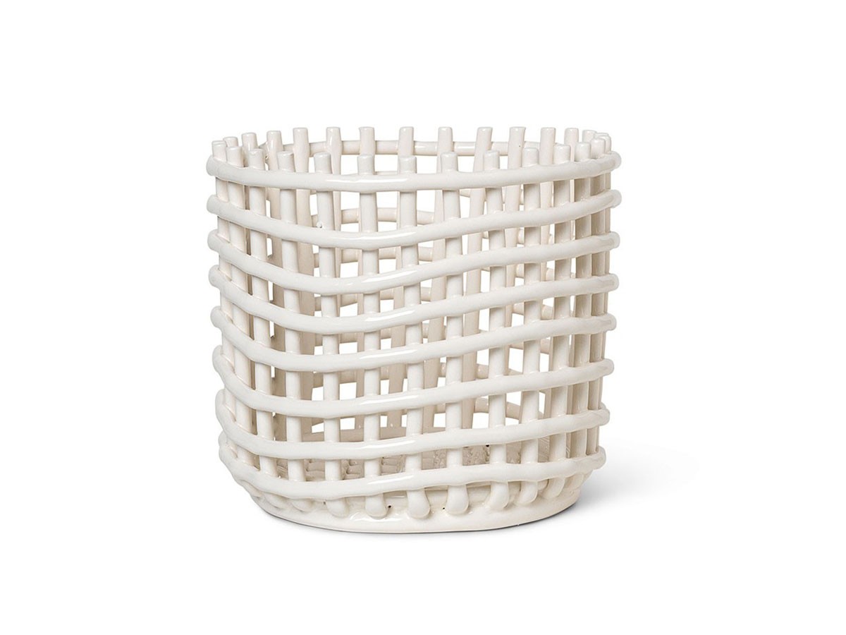 ferm LIVING Ceramic Basket L / ファームリビング セラミックバスケット ラージ （雑貨・その他インテリア家具 > かご・バスケット） 2