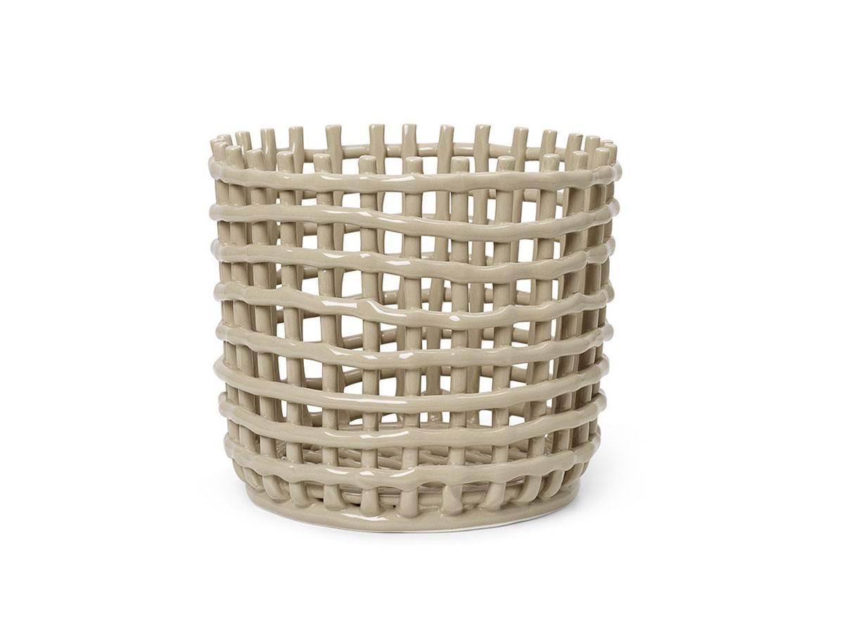 ferm LIVING Ceramic Basket L / ファームリビング セラミックバスケット ラージ （雑貨・その他インテリア家具 > かご・バスケット） 3