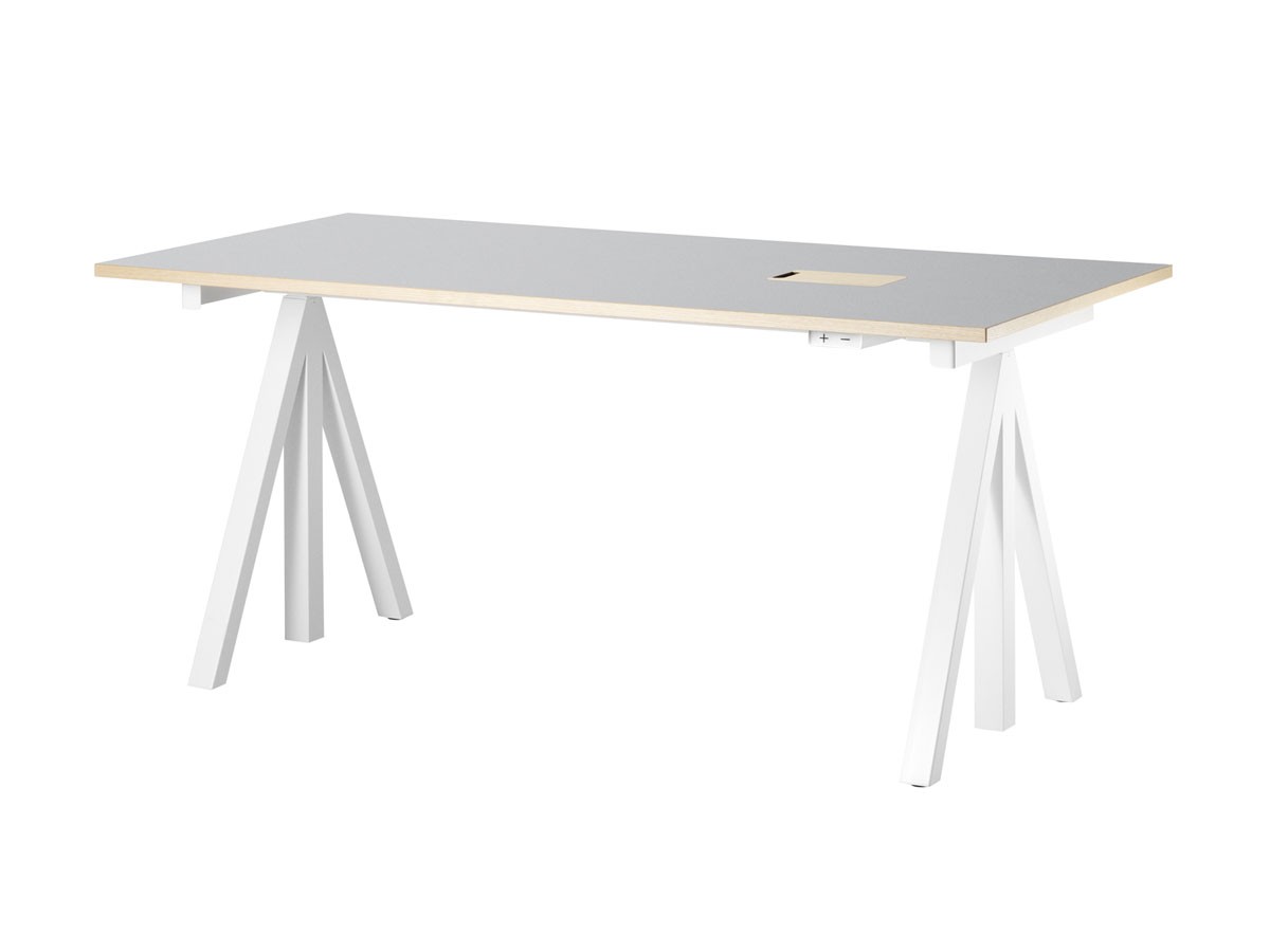 String Furniture Works Sit-stand Desk / Electrical / ストリングファニチャー ワークス 昇降式ワークデスク 幅160cm リノリウム天板 （テーブル > 昇降式テーブル） 1