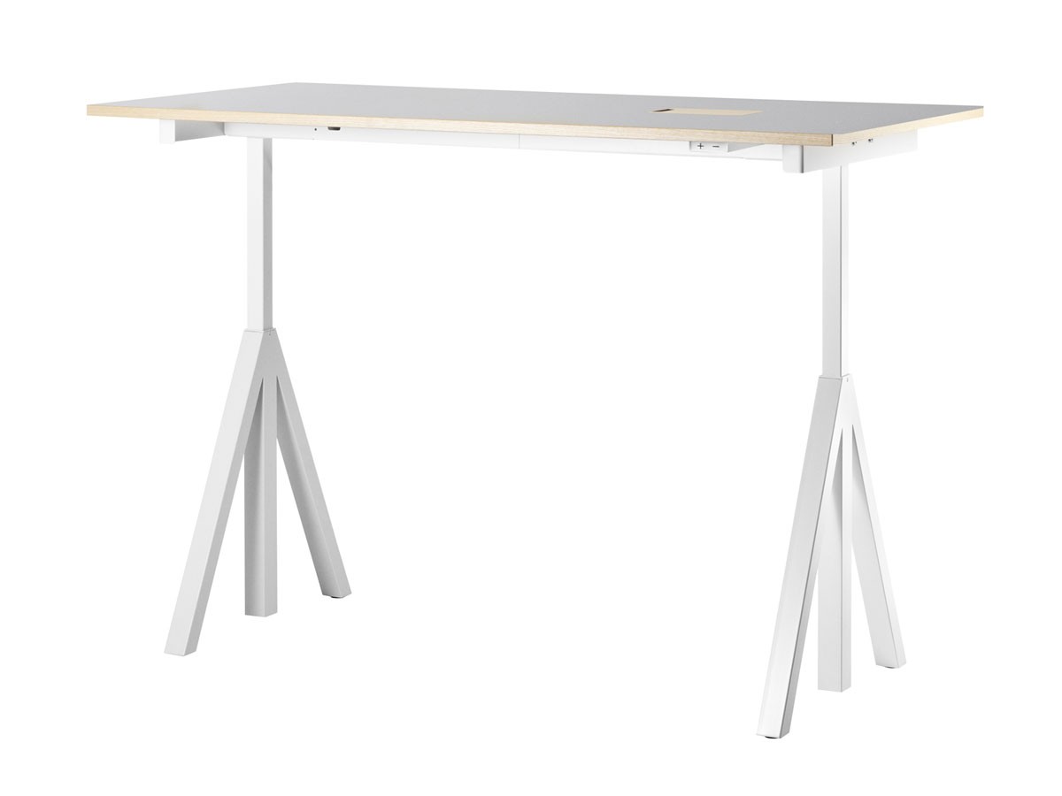 String Furniture Works Sit-stand Desk / Electrical / ストリングファニチャー ワークス 昇降式ワークデスク 幅160cm リノリウム天板 （テーブル > 昇降式テーブル） 2