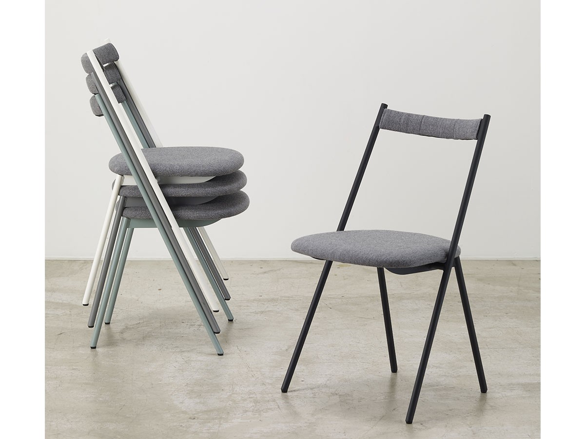 杉山製作所 WORKER stacking Chair / すぎやませいさくしょ ワーカー スタッキングチェア（背張り） （チェア・椅子 > ダイニングチェア） 5