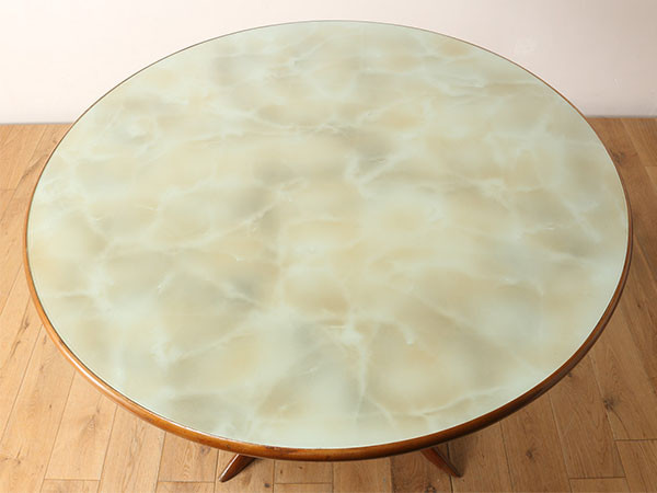 Lloyd's Antiques Real Antique Marble Print Round Table / ロイズ・アンティークス イタリア アンティーク家具 マーブルプリントラウンドテーブル - インテリア・家具通販【FLYMEe】