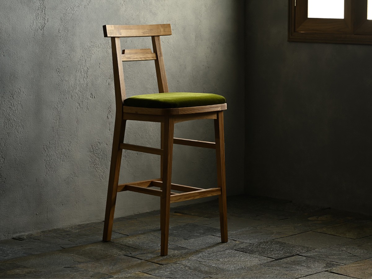 Nostalgic Whisky Couner Chair / ノスタルジックウヰスキー カウンターチェア（モケット） （チェア・椅子 > カウンターチェア・バーチェア） 1