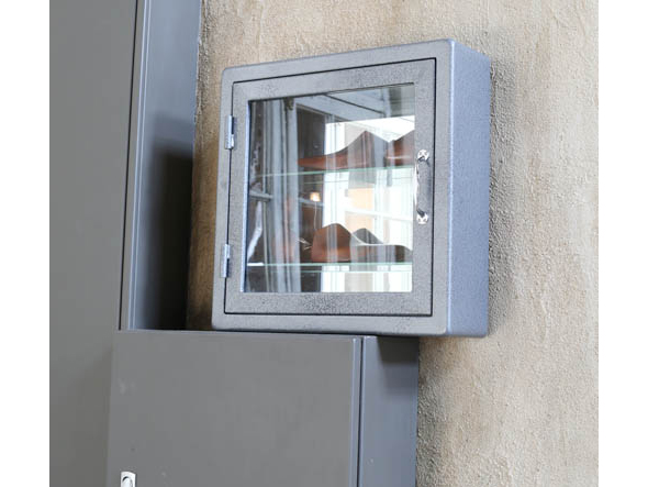 DULTON Wall mount glass cabinet square / ダルトン ウォールマウント ガラスキャビネット スクエア
Model 115-313GY （収納家具 > 壁掛け収納） 3