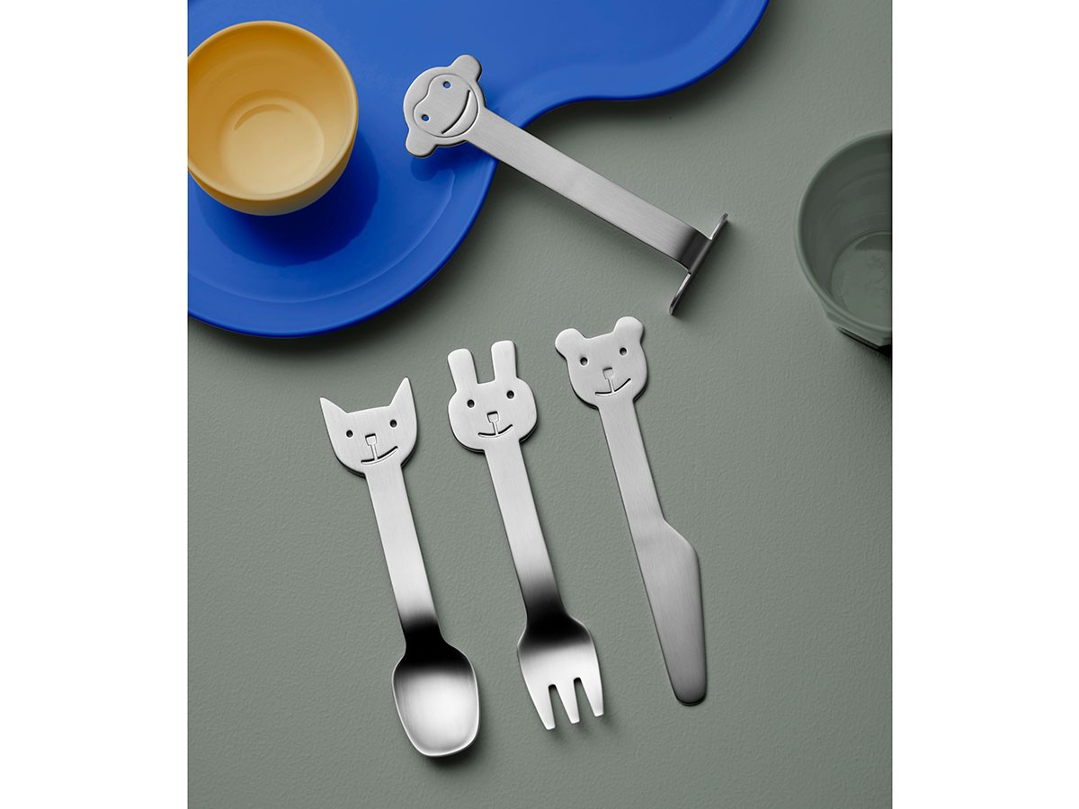 GENSE ANIMAL FRIENDS KIDS CUTLERY SET / ゲンセ アニマルフレンズ キッズカトラリーセット （食器・テーブルウェア > カトラリー） 5