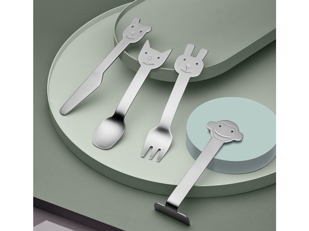 GENSE ANIMAL FRIENDS KIDS CUTLERY SET / ゲンセ アニマルフレンズ キッズカトラリーセット （食器・テーブルウェア > カトラリー） 4