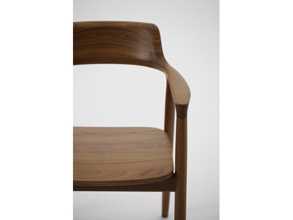 HIROSHIMA Arm Chair / ヒロシマ アームチェア 板座（ウォルナット） （チェア・椅子 > ダイニングチェア） 5