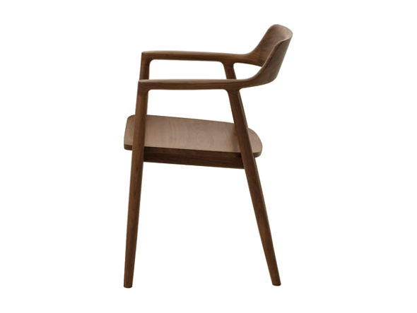 HIROSHIMA Arm Chair / ヒロシマ アームチェア 板座（ウォルナット） （チェア・椅子 > ダイニングチェア） 3