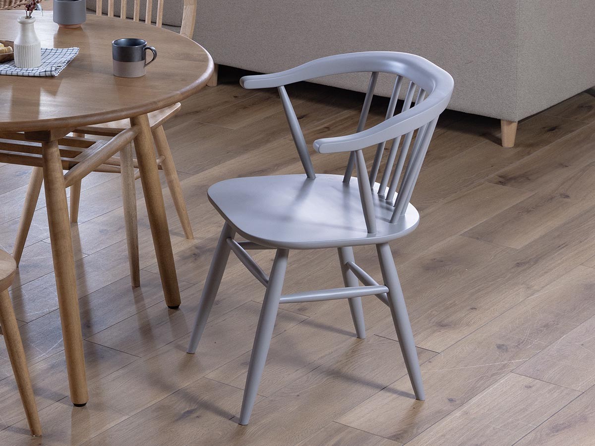 ROMERIA DINING CHAIR / ロメリア ダイニングチェア（グレー） （チェア・椅子 > ダイニングチェア） 4