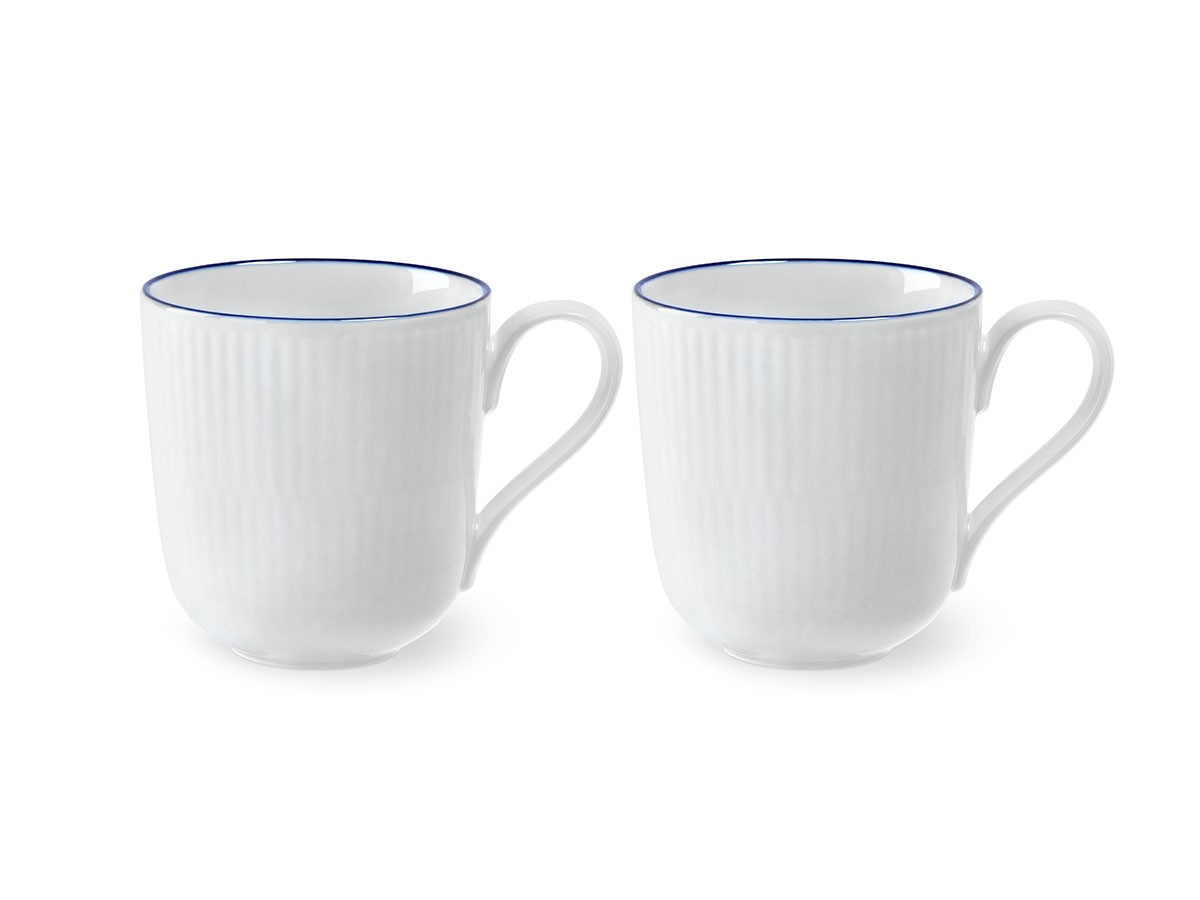 Blue Line Mug Pair