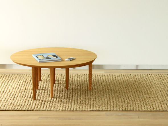 TAKANO MOKKOU BALLOON LIVING TABLE / 高野木工 バルーン リビングテーブル 90-3枚（ホワイトオーク） （テーブル > ローテーブル・リビングテーブル・座卓） 5