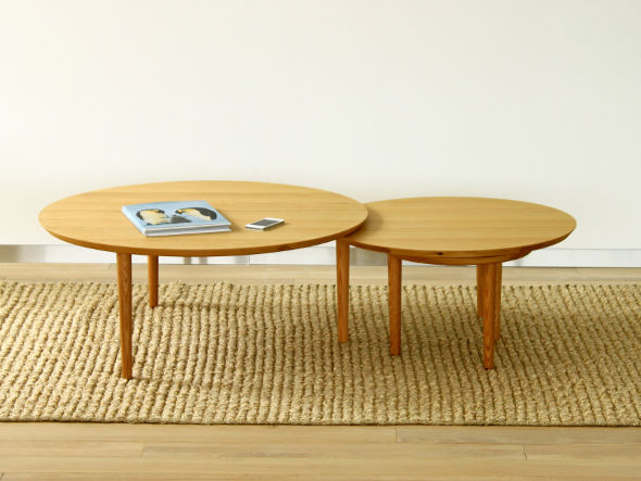 TAKANO MOKKOU BALLOON LIVING TABLE / 高野木工 バルーン リビングテーブル 90-3枚（ホワイトオーク） （テーブル > ローテーブル・リビングテーブル・座卓） 6