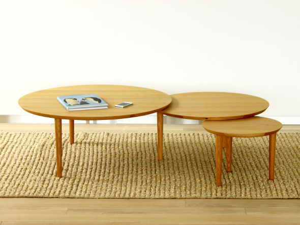 TAKANO MOKKOU BALLOON LIVING TABLE / 高野木工 バルーン リビングテーブル 90-3枚（ホワイトオーク） （テーブル > ローテーブル・リビングテーブル・座卓） 7