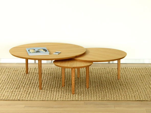TAKANO MOKKOU BALLOON LIVING TABLE / 高野木工 バルーン リビングテーブル 90-3枚（ホワイトオーク） （テーブル > ローテーブル・リビングテーブル・座卓） 8