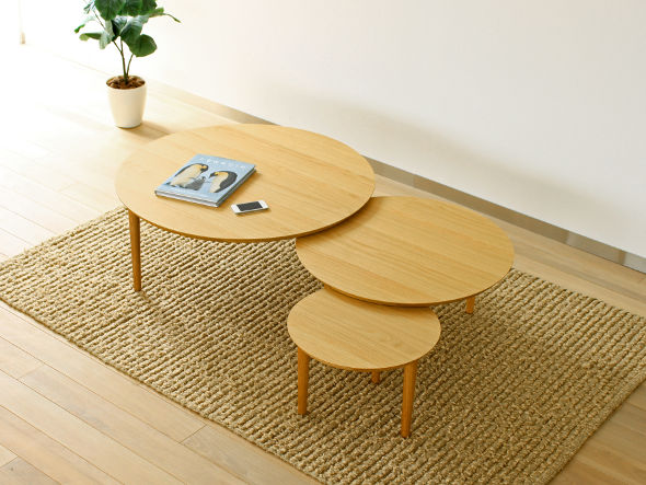 TAKANO MOKKOU BALLOON LIVING TABLE / 高野木工 バルーン リビングテーブル 90-3枚（ホワイトオーク） （テーブル > ローテーブル・リビングテーブル・座卓） 9