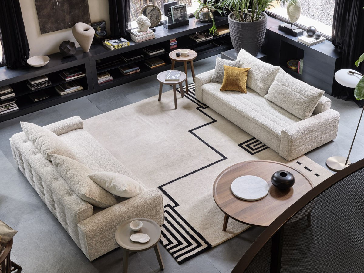 GERVASONI Samet Fix 10 Sofa / ジェルバゾーニ サメット フィックス 10 ソファ（グランデブークレ カライス） （ソファ > 三人掛けソファ） 3