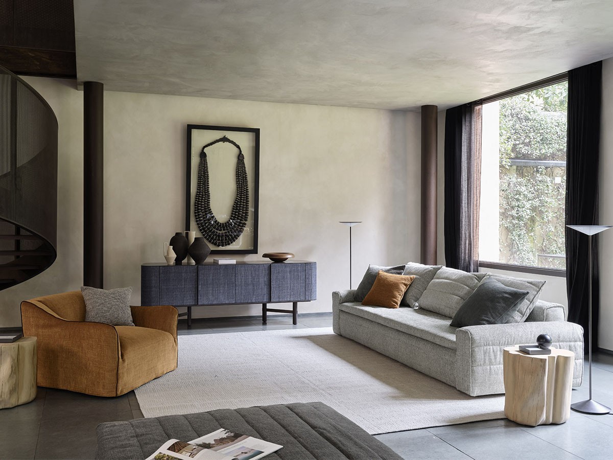 GERVASONI Samet Fix 10 Sofa / ジェルバゾーニ サメット フィックス 10 ソファ（グランデブークレ カライス） （ソファ > 三人掛けソファ） 5