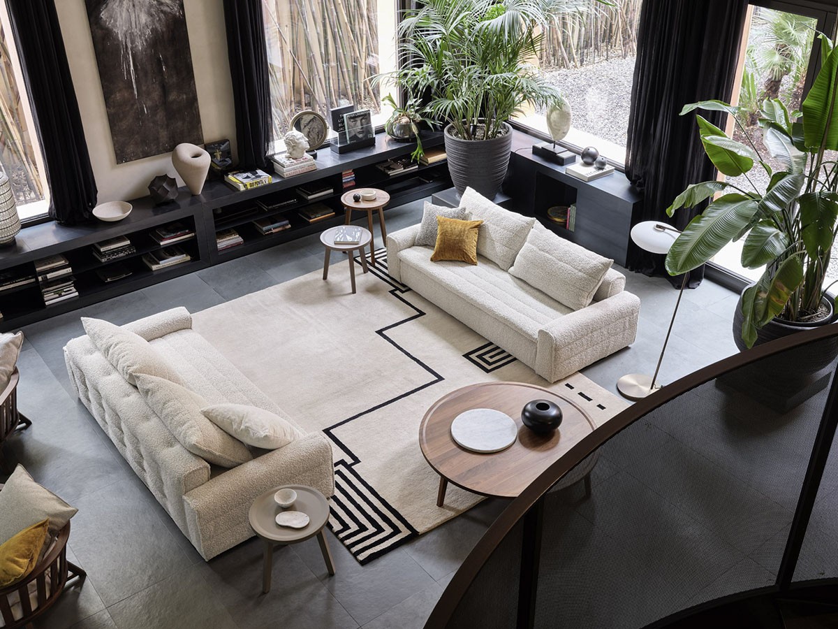 GERVASONI Samet Fix 10 Sofa / ジェルバゾーニ サメット フィックス 10 ソファ（グランデブークレ カライス） （ソファ > 三人掛けソファ） 2