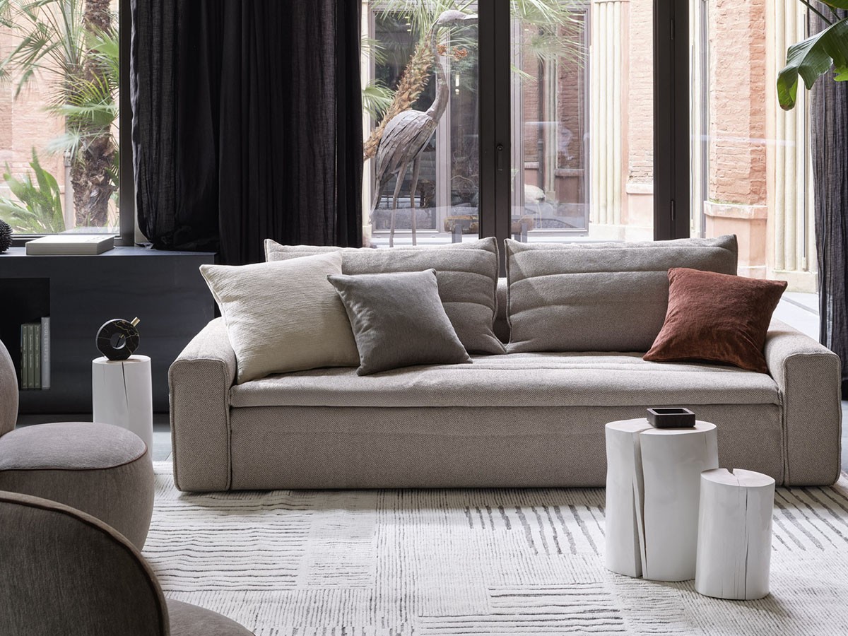 GERVASONI Samet Fix 10 Sofa / ジェルバゾーニ サメット フィックス 10 ソファ（グランデブークレ カライス） （ソファ > 三人掛けソファ） 7