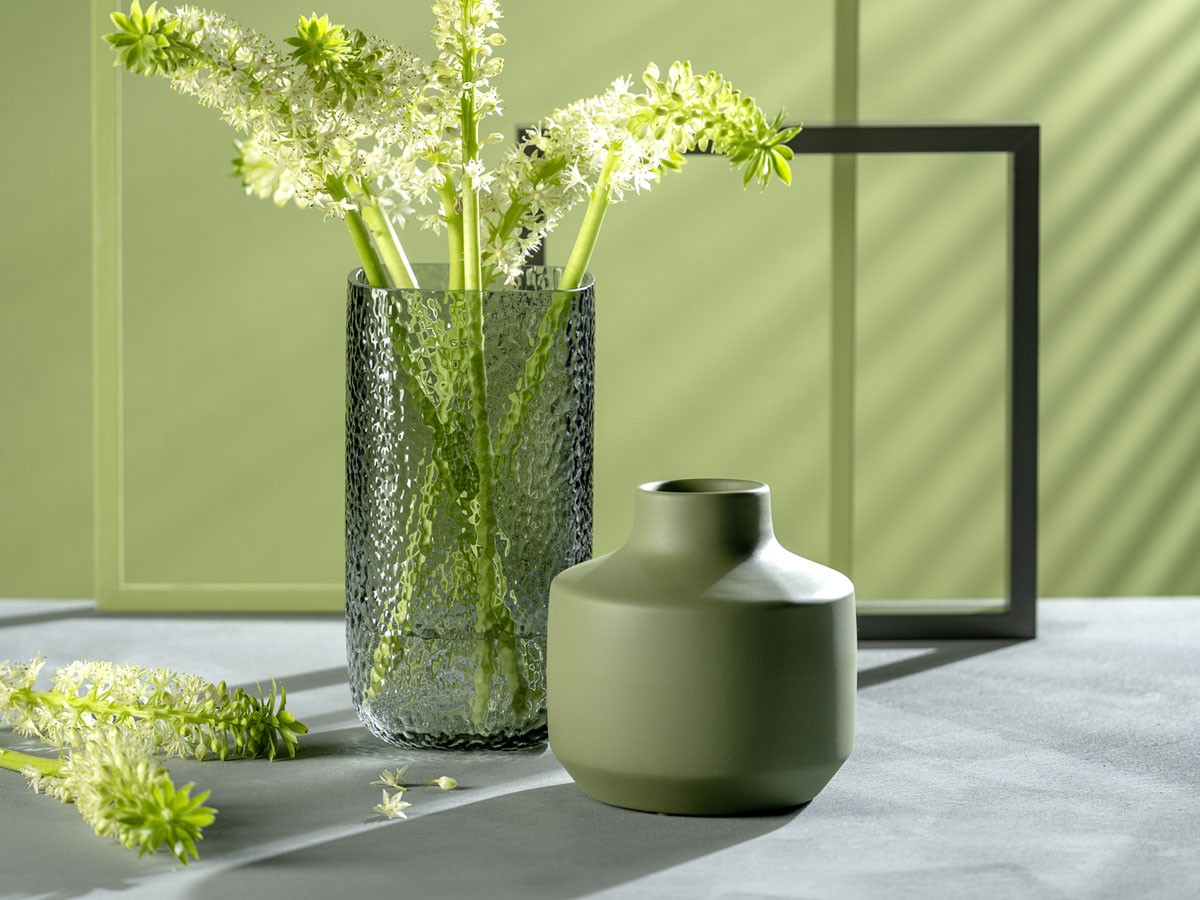 LEONARDO MILANO Ceramic Vase / レオナルド ミラノ セラミックベース 高さ19cm （花器・プランター・グリーン > 花瓶・フラワーベース） 2